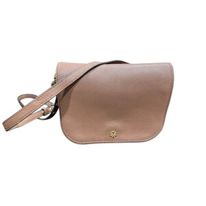 Tory Burch Emerson Saffiano Leather Crossbody Tan
